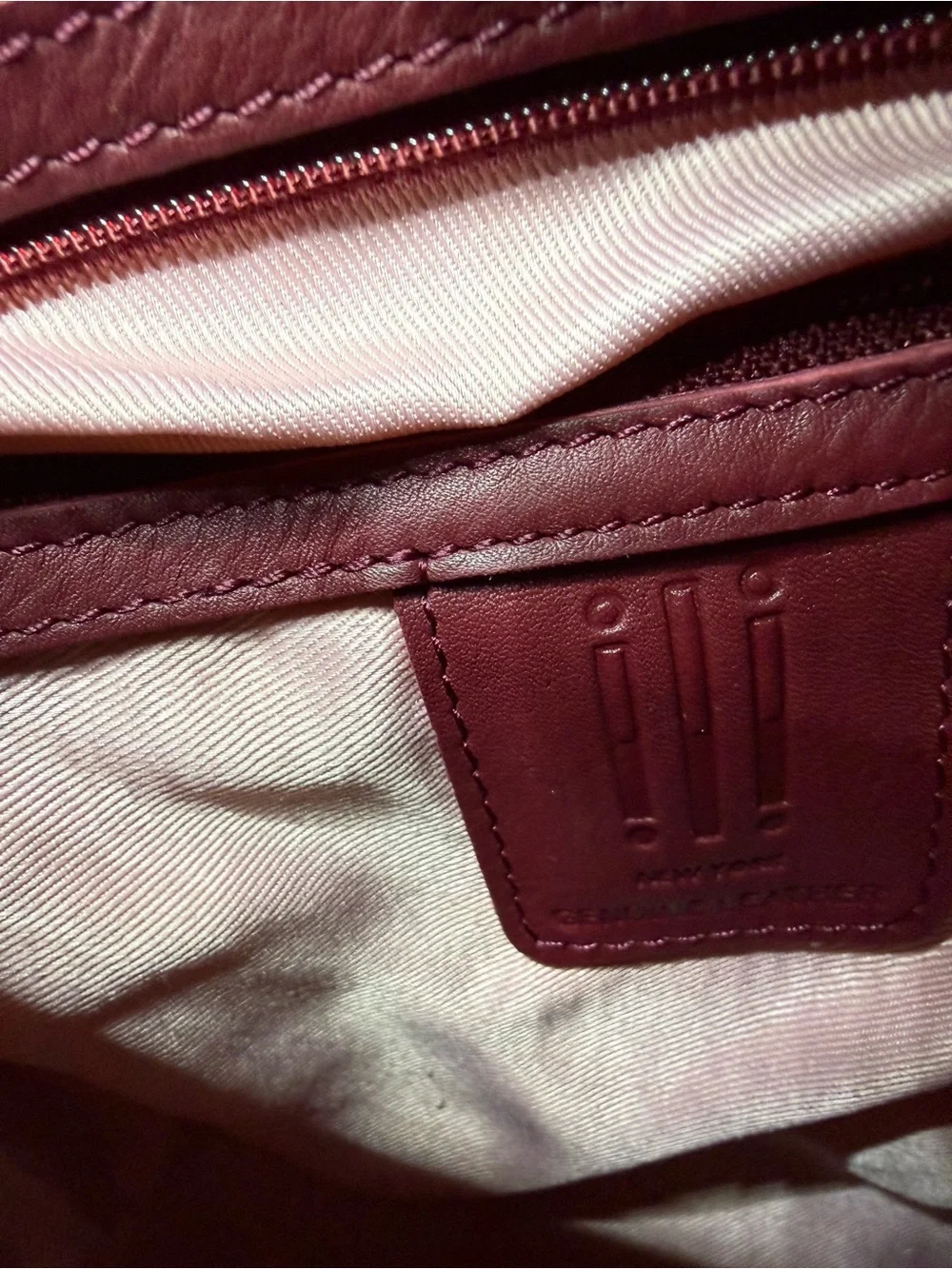 iLi NYC Midi Sac leather hand painted crossbody